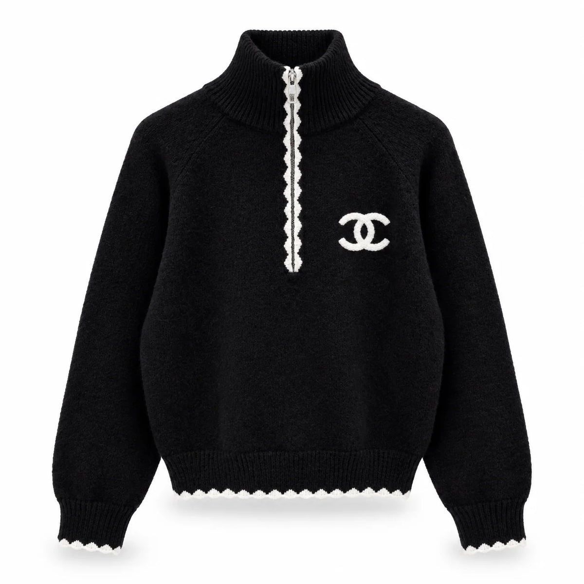"CC" Zip Sweater