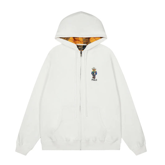 Polo Bear Zip Hoodie