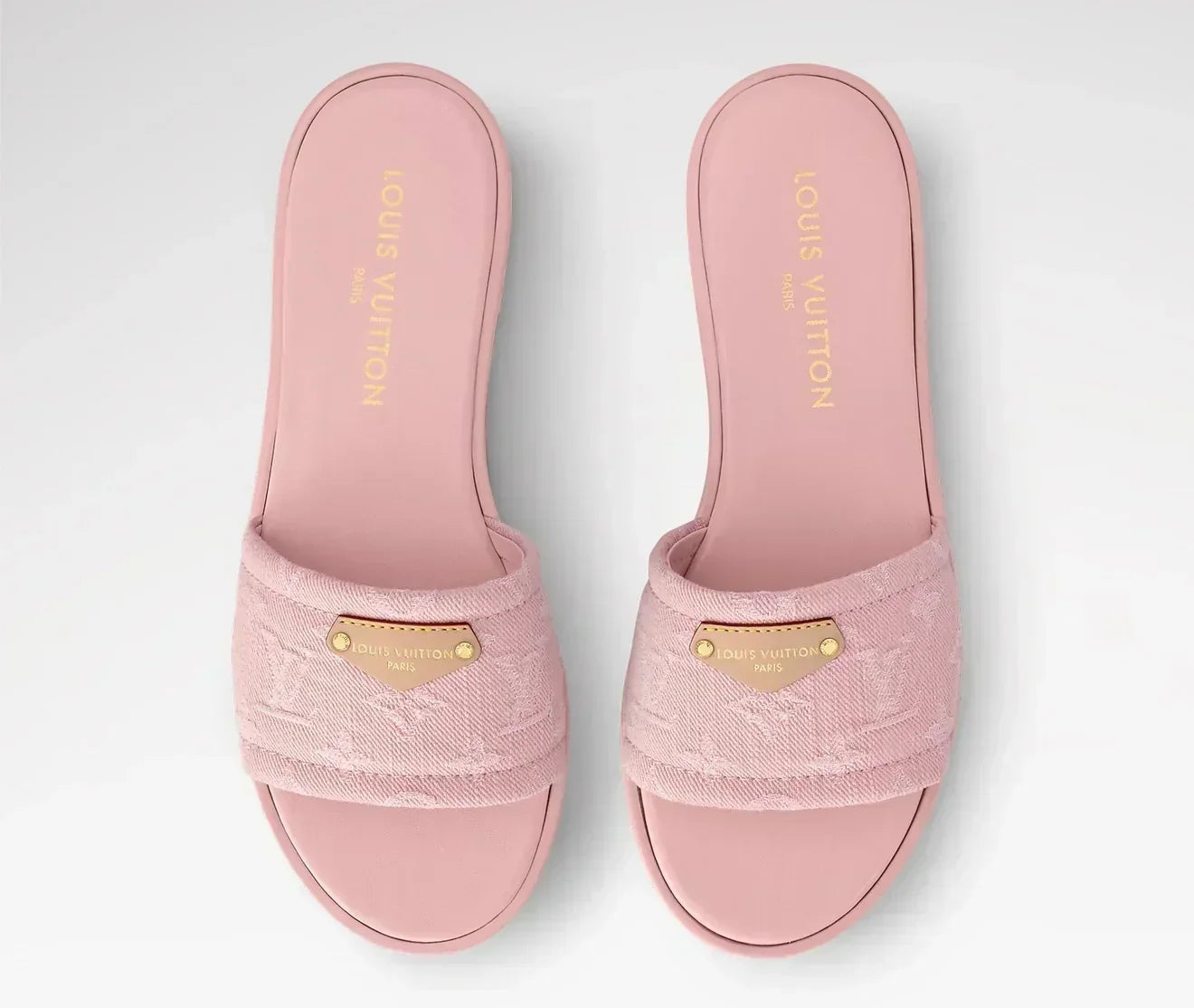 “LV“ Denim Sandalen