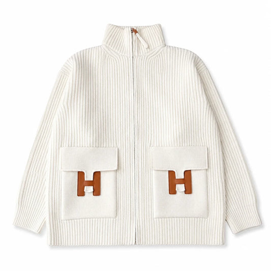 H White Knitter Weste